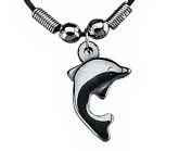 RTD-1045 - Hematite Dolphin Necklace