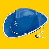 RTD-1215 - Blue Felt Cowboy / Cowgirl Hat