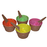 RTD-1390 - Plastic Ice Cream Cups and Spoons