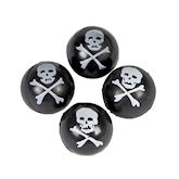RTD-1396 - Pirate Skull and Crossbones Rubber Ball