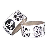 RTD-1397 - Roll of 100 Pirate Skull Stickers