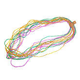 RTD-1415 - Bag of 144 Plastic Mardi Gras Beads Necklaces
