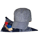 RTD-1423 - Boys Deluxe Train Engineer Costume Set w/ Navy Scarf