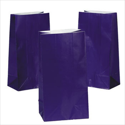 Purple Paper Treat Bags Purple Paper Treat Bags