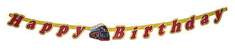 RTD-1363 - Train Party Happy Birthday Banner