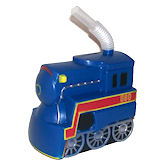 RTD-1365 - Plastic Train Engine Shaped Cup with Straw
