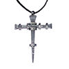 RTD-1040 - Metal Nail Cross Necklace - Cross of Nails