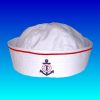 RTD-1128 - Baby Sailor Hat Size M - 50cm - Red Pinstripe