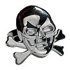 RTD-1178 - Silver Pirate Skull Ring