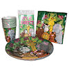 RTD-1296 - 40 pc Set Zoo Animal Party Tableware and Invitations