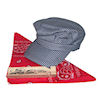 RTD-1345 - Deluxe Train Engineer Costume Hat Set w/Red Scarf