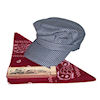 RTD-1348 - Deluxe Train Engineer Costume Hat Set w/Maroon Scarf