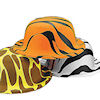 RTD-1393 - Plastic Zoo Animal Print Derby Party Hats
