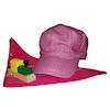 RTD-1421 - Girls Deluxe Pink Train Engineer Party Favor Hat Set