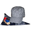 RTD-1423 - Boys Deluxe Train Engineer Costume Set w/ Navy Scarf