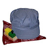 RTD-1425 - Childs Train Party Hat w/ Scarf and Train-shaped Whistle