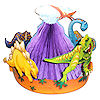RTD-1493 - Dinosaur Party Table Center Piece
