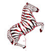 RTD-1520 - 42 inch Pink and White Zebra - Mylar Balloon