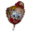 RTD-1544 - 30 inch Clown with Derby - Mylar Party Balloon