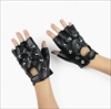 RTD-2076 - Pair of Rock Star Studded Fingerless Gloves
