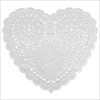 RTD-2298 - 40-pack of Large White Valentine Heart Doilies