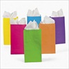 RTD-2325 - Bright Assorted Neon Color Paper Treat Bags
