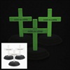 RTD-2358 - Plastic Glow-In-The-Dark God Is Love Cross w/ Base
