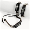 RTD-2359 - Leather Bracelet with Stone Cross Charm