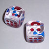 RTD-2373 - Large Giant Oversize Clear Transparent Dice