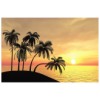 RTD-2383 - Tropical Beach Paradise Sunset Luau Backdrop Banner