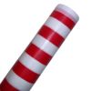 RTD-2484 - Roll of Red and White Striped Table Cloth 100 ft x 40 in