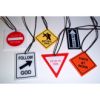 RTD-2490 - Christian Road Sign Plastic Charm Necklaces