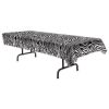 RTD-2541 - Safari Animal Party Zebra Print Stripes Large Table Cover or Backdrop