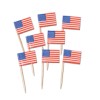 RTD-2597 - 50-Pack USA Flag Cupcake Treat Picks