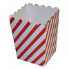 RTD-2668 - Mini Red White Striped Popcorn Box