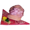 RTD-2680 - Girl's Train Party Hat w/ Scarf and Train-shaped Whistle