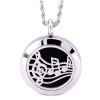 RTD-3862 - Music Lover's Aromatherapy Essential Oils Diffuser Stainless Steel Locket Necklace